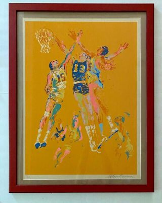 Leroy Neiman " Basketball " Serigraph Hand Signed Numbered 53/250 Ltded.