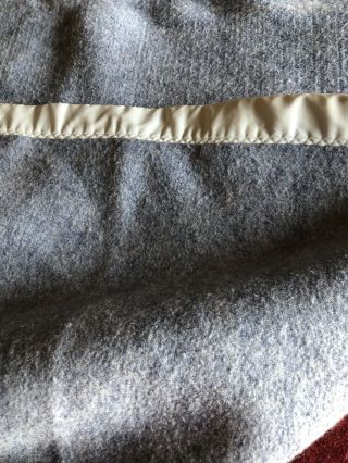Vintage Chatham Blanket 2” Nylon Trim 90 X 68 Denim Blue