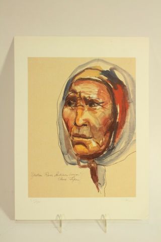Claire Fejes Yukon River Indian Woman Signed Numbered Native American Art Print
