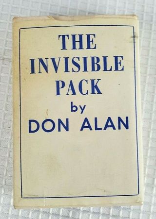 The Invisible Pack By Don Alan & Eddie Fields Playing Cards Magic Trick Deck