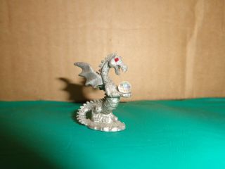 1988 Spoontiques Pewter Cmr881 Dragon With Crystal Ball 1 - 1/2 " Figurine