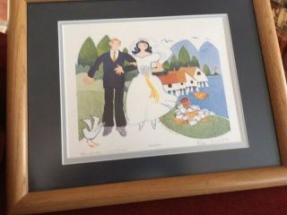 1990 Rie Munoz Ltd Edition Print " Tanakee,  Wedding " 266/1550 Signed