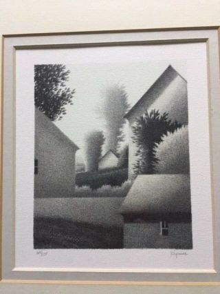Robert Kipniss,  Ny Realist Artist,  Hand Signed Ltd Ed Lithograph,  Neighbors