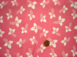 Geometric On Pink Intact Vtg Feedsack Quilt Sewing Dollclothes Craft Fabri