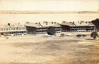 Sackets Harbor Ny Madison Barracks 1917 Rppc Postcard