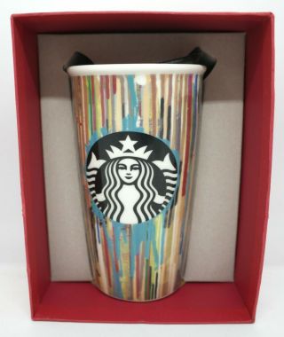 Starbucks 2015 Paint Drip Stripe Siren (12 Oz) Tumbler Brand