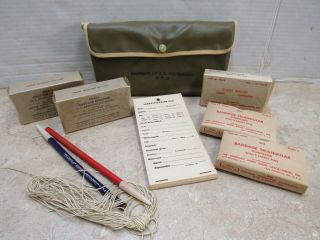 Ww2 Us Office Of Civil Defense Medical First Aid Kit In Belt Pouch Complete Nos