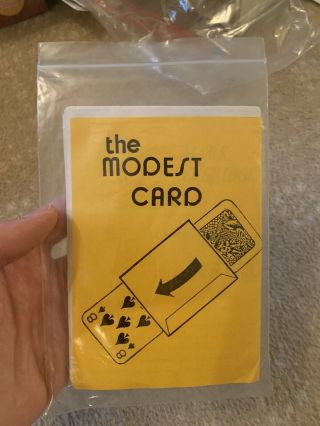 Vintage Magic Trick - The Modest Card By Mark Leveridge - Packet Card Trick
