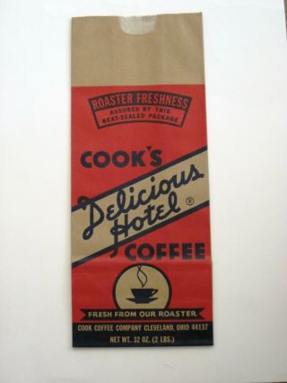 Vintage Two Pound Coffee Bag " Cook 