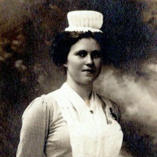 1910 Nurse Rppc Postcard Wilmington Delaware Uniform Haywood Fs