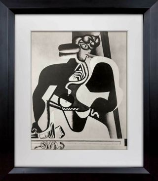 Le Corbusier Lithograph Limited Edition " La Femme A La Cleopatre " W/frame