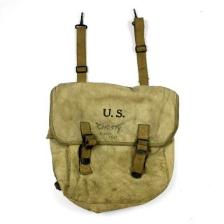 Wwii Us Army M1936 M36 Field Musette Bag Back Pack Backpack Breneman 1943
