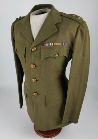 Wwii Ww2 British Royal Army Medical Corps Lieutenant Service Dress Tunic Ribbons