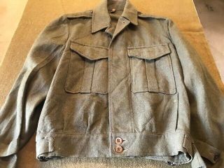 Ww2 Australian Wool Battle Dress Jacket 4 - 1943 Dated