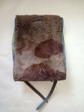 Ww2 German M39 " Pony Fur " Backpack.  (tornister) Marked Rbn
