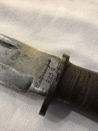 WW2 CATTARAUGUS 225Q COMBAT KNIFE US Military Issued 2