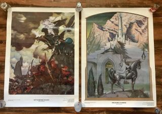 Lotr Posters Battle Before The Gate And The Citadel At Sunrise Steve Hickman