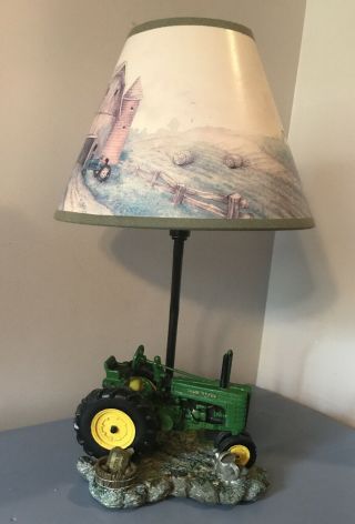 John Deere 12 “ Table Lamp Light - Green Tractor - Licensed J D