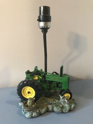 John Deere 12 “ Table Lamp Light - Green Tractor - Licensed J D 2