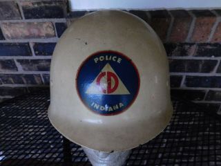 Wwii Us M1 Helmet Liner Westinghouse With Sweatband For Cd Police Indiana