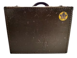 Vintage Wwii 1940s Us Navy Seapack Military Suitcase Luggage Usn Bushnell
