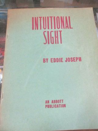 Intuitional Sight Eddie Joseph Early Abbott Publication