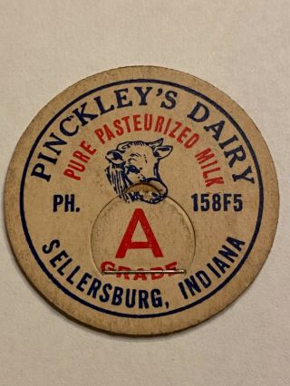 Pinckley’s Dairy Milk Bottle Cap Sellersburg In Ind Indiana