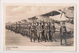 O - 666 Aviation Postcard - Luftwaffe German Military Airplane Real Photo Postcard