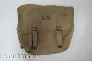 Wwii Us Army Soldiers Canvas Musette Bag Tuce Manufacturing Co.  D.  1942
