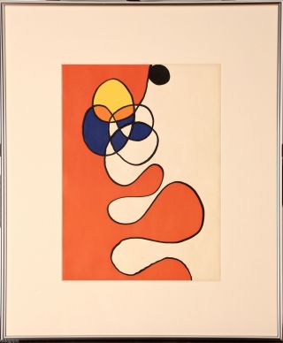 Alexander Calder (1898 - 1976) Derrier Le Miroir 173 Pl.  6 Lithograph 1968 19x23
