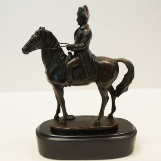 Statue Sculpture Horse Napoleon French Style Bronze Signed