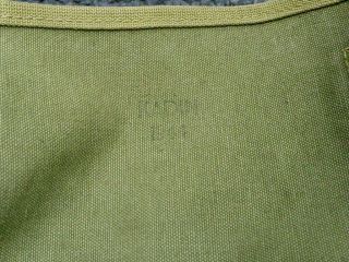 WWII Musette Bag M1936 “KADIN 1944” Good US Army Khaki Canvas 3