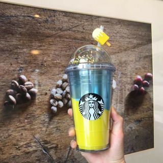 Starbucks 2020 China 16oz Summer Fruit Lemon Ice Lolly Plastic Water Bottle