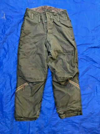 Ww2 Us Army Air Force A - 9 Flying Pants Size 38 For Use With B - 10 Flying Jacket
