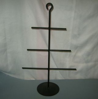 Wrought Iron Display Stand Tree Ornaments Towels Jewelry 17 1/4 " Tall