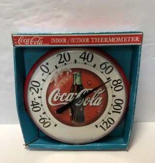 Vintage 1998 Coca Cola Indoor/outdoor Thermometer