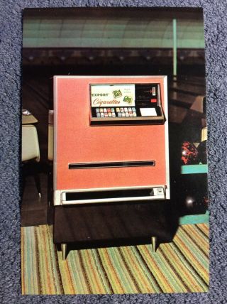 Cigarette Vending Machine Advertising Postcard Continental 20/25 Weston Ontario