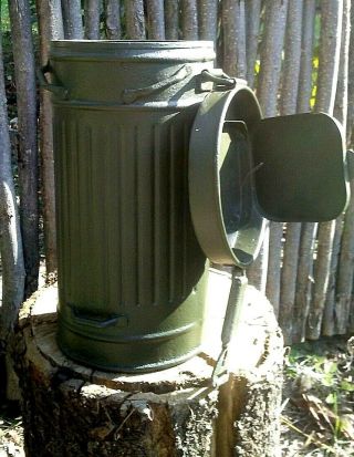 Ww2 Wwii German Gas Mask Canister Wehrmacht.