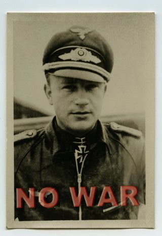 Wwii Photo Luftwaffe Pilot Hermann Schleinhege The Knight Cross Holder