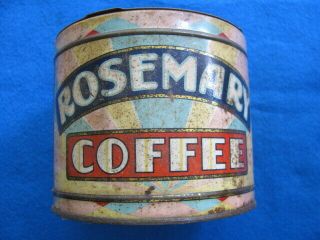 Vintage Rosemary Coffee Tin/can