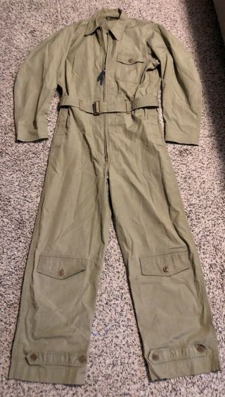 Ww2 Us An - 6550 - 38 Summer Flight Suit Size 38 M - Mfg Reed Products