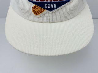 Vintage Pioneer Seed Corn Patch Hat Corduroy Farm Ag Snapback Cap K Products USA 3