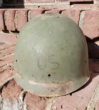 Post - Wwii Korean War M1 Helmet Liner Combat United States Marmac Us 5 Mii