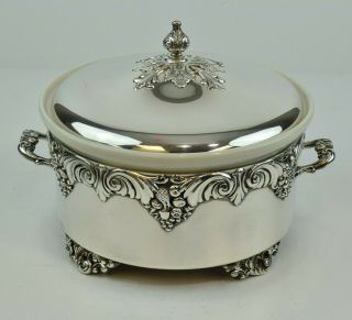 Reed & Barton King Francis Silverplate Pattern 1667 Casserole With Lid