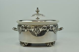 Reed & Barton King Francis Silverplate Pattern 1667 Casserole with Lid 2