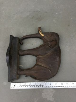 A Bradley and Hubbard cast iron elephant doorstop 7799 2