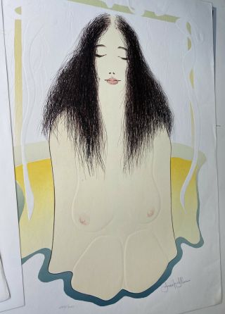 Frank Gallo,  “a Strange Girl In My Bath” - Signed/numbered Lithograph