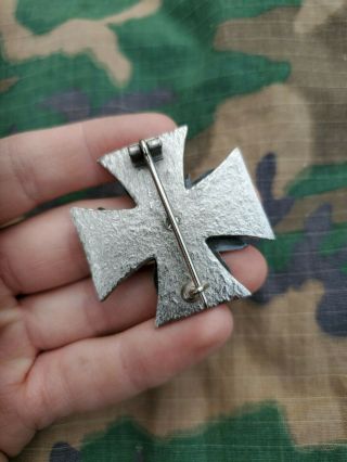 WWII German Gebirgsjäger Mountain Troops Edelweiss Iron Cross Veterans badge 2