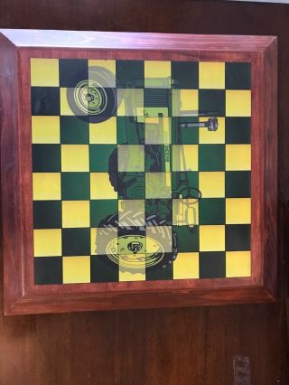 John Deere Wooden Checkerboard