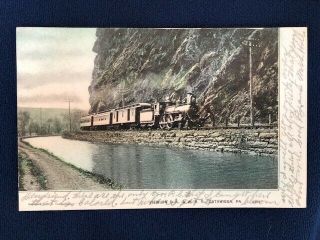 Postcard View On Dl&w Delaware Lackawanna Western Railroad Catawissa Pa